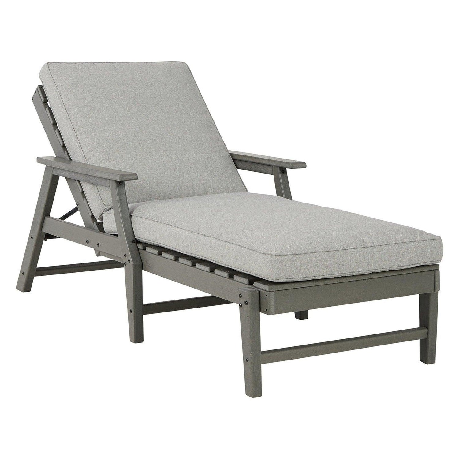 Visola Chaise Lounge with Cushion Ash-P802-815