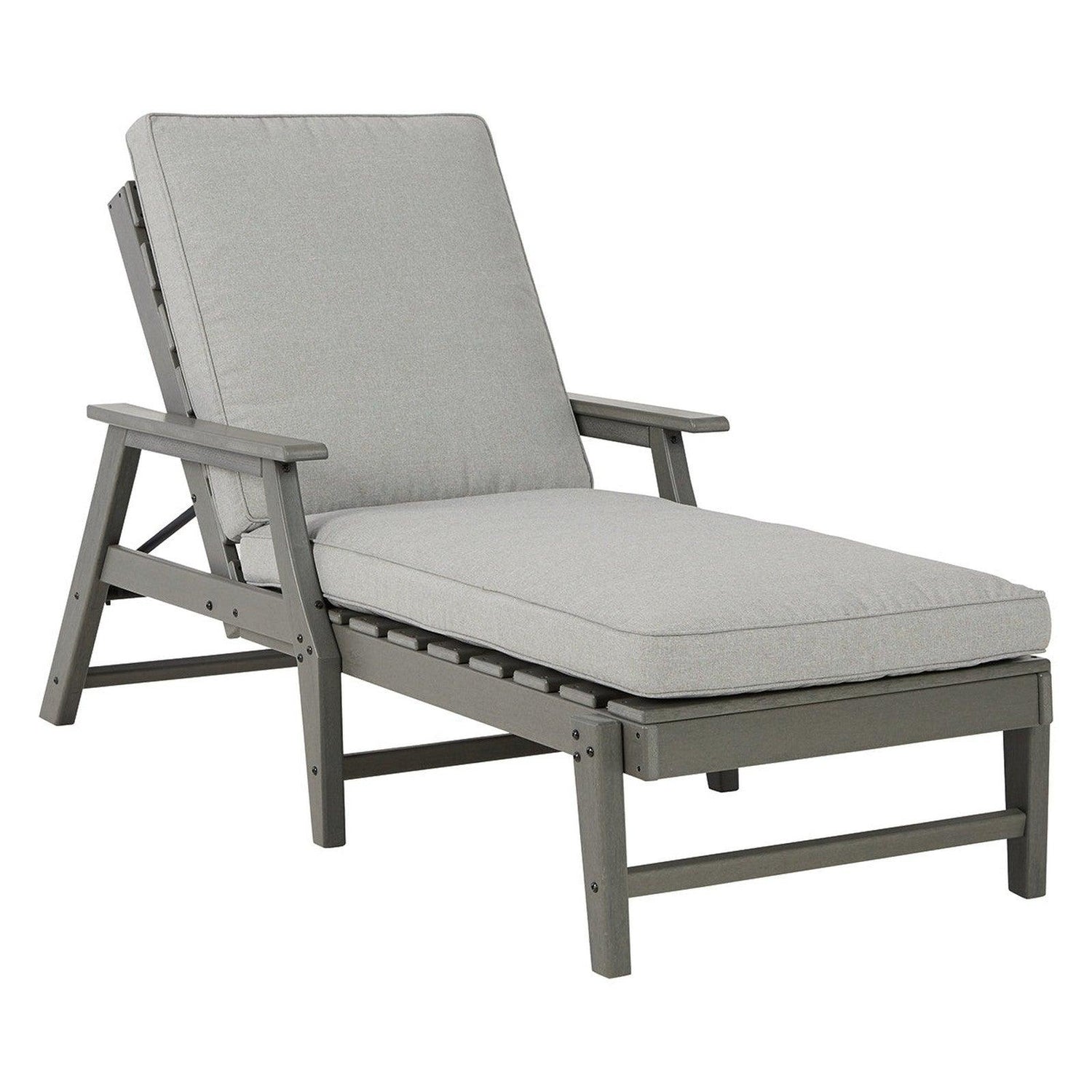 Visola Chaise Lounge with Cushion Ash-P802-815