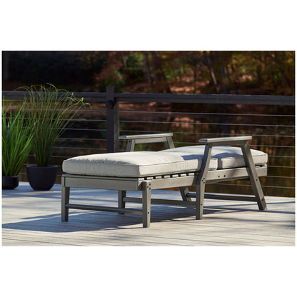 Visola Chaise Lounge with Cushion Ash-P802-815