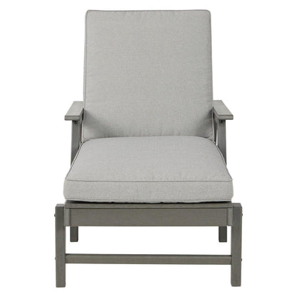 Visola Chaise Lounge with Cushion Ash-P802-815