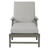 Visola Chaise Lounge with Cushion Ash-P802-815