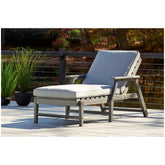 Visola Chaise Lounge with Cushion Ash-P802-815