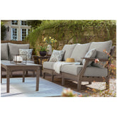 Visola Outdoor Sofa with Cushion Ash-P802-838