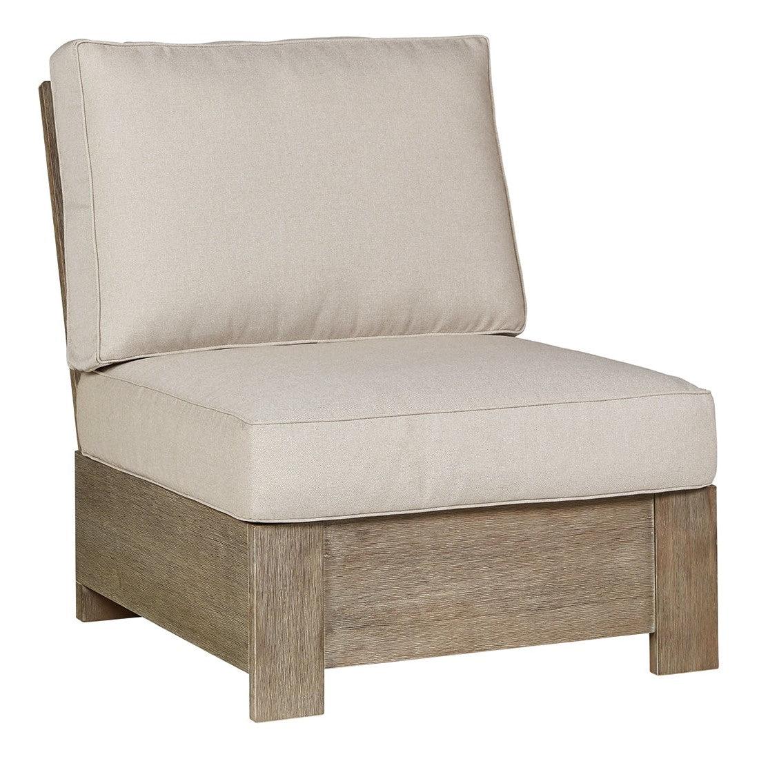 Silo Point Outdoor Armless Chair with Cushion Ash-P804-846