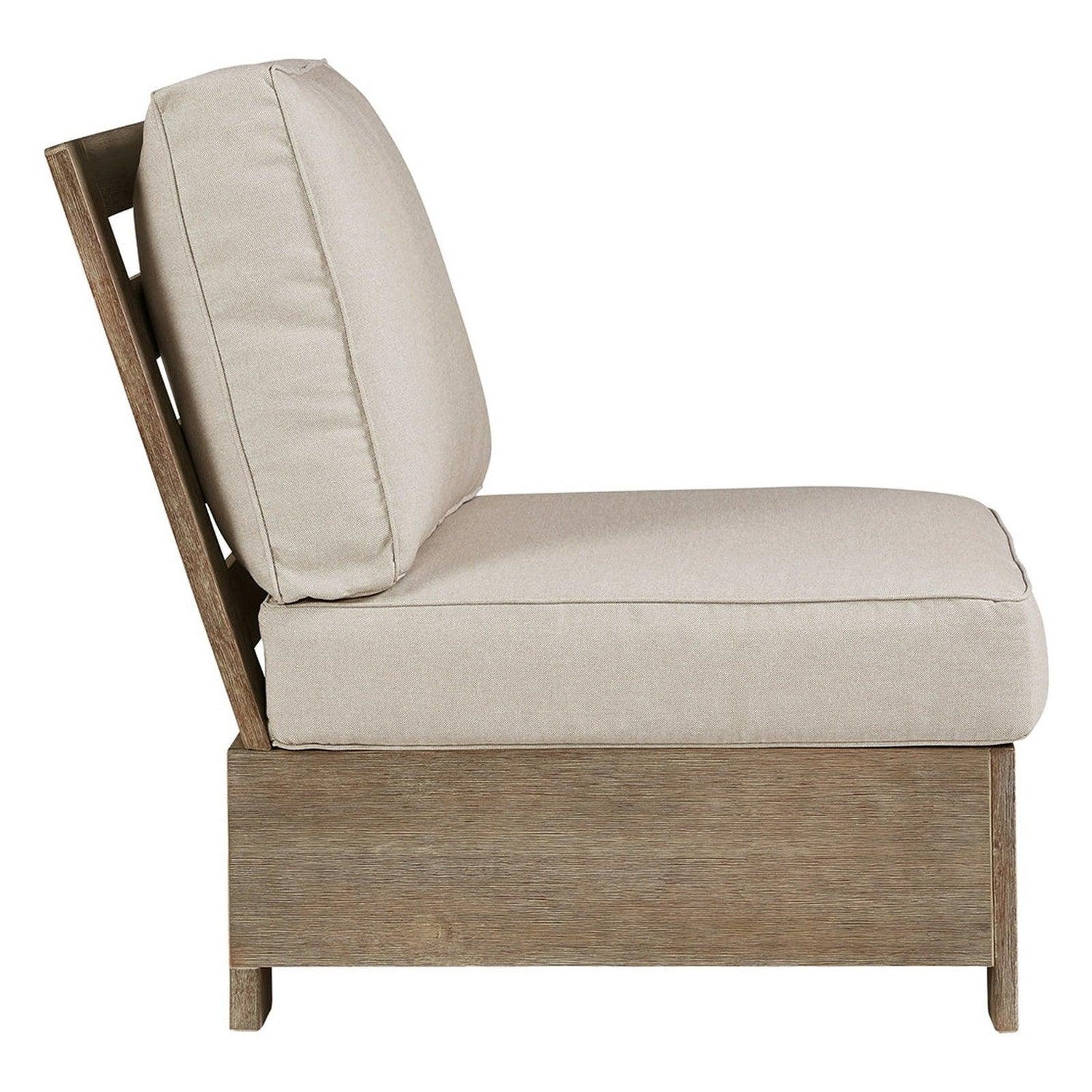 Silo Point Outdoor Armless Chair with Cushion Ash-P804-846