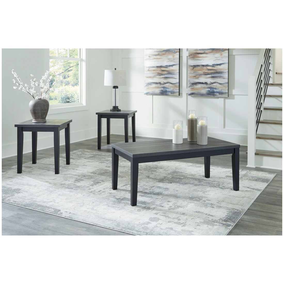 Garvine Table (Set of 3) Ash-T026-13