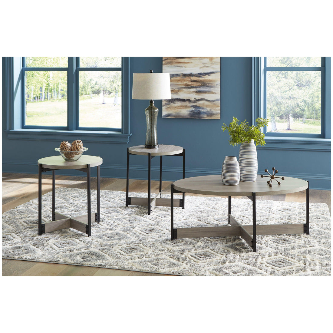 Nevilyn Table (Set of 3) Ash-T066-13