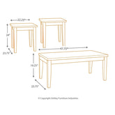 Theo Table (Set of 3) Ash-T158-13