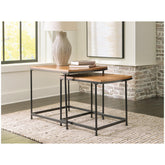 Drezmoore Nesting End Table (Set of 2) Ash-T163-16
