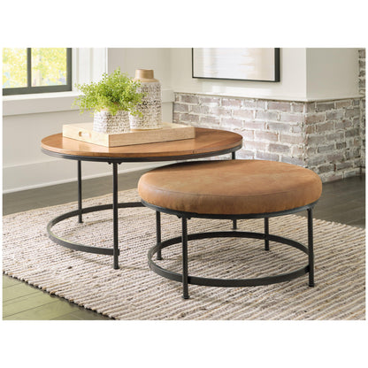 Drezmoore Nesting Coffee Table (Set of 2) Ash-T163-22