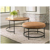 Drezmoore Nesting Coffee Table (Set of 2) Ash-T163-22