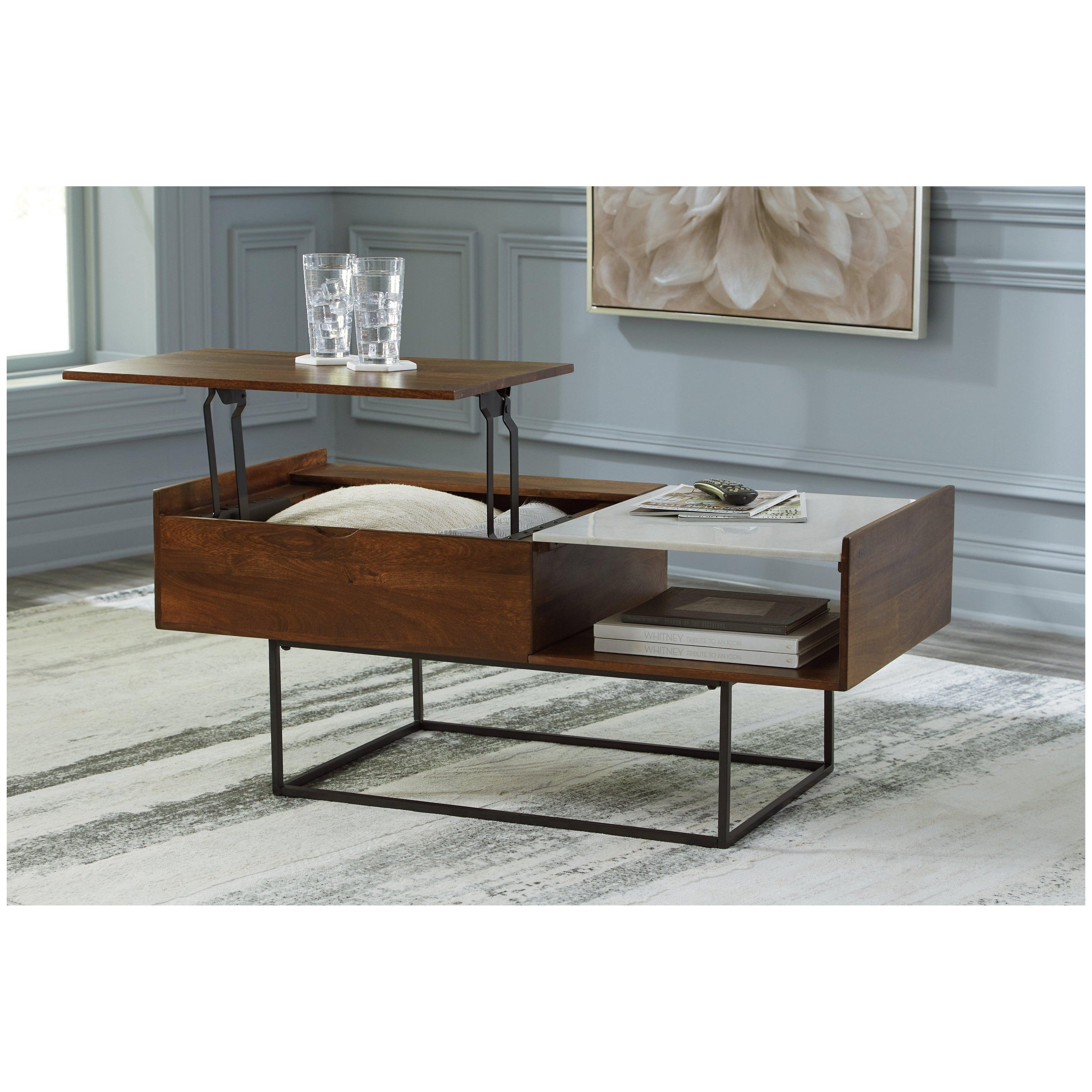 Rusitori Lift-Top Coffee Table Ash-T169-9