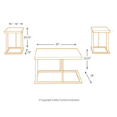 Airdon Table (Set of 3) Ash-T194-13