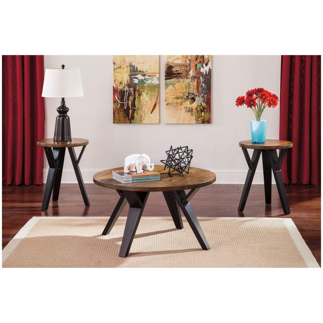 Ingel Table (Set of 3) Ash-T267-13