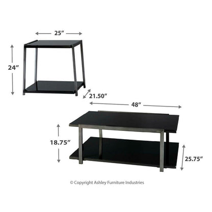 Rollynx Table (Set of 3) Ash-T326-13