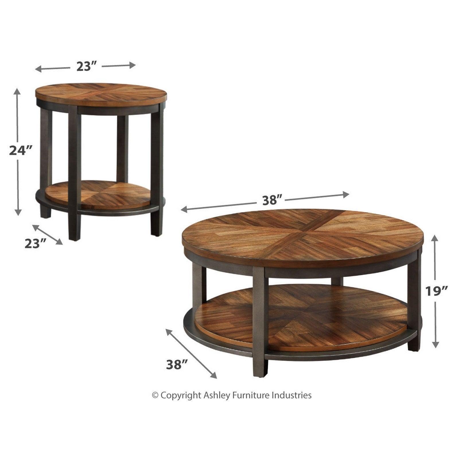 Roybeck Table (Set of 3) Ash-T411-13