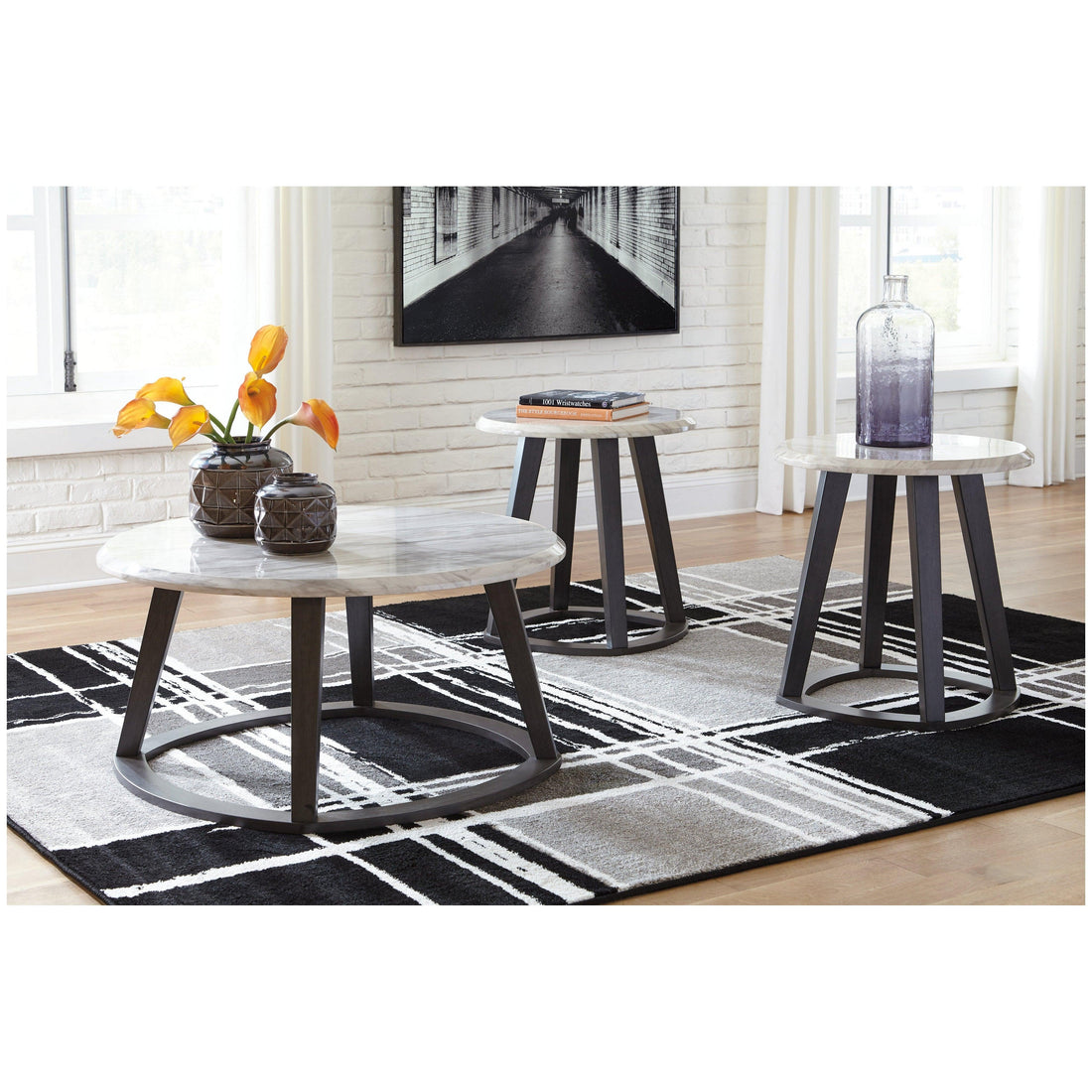 Luvoni Table (Set of 3) Ash-T414-13