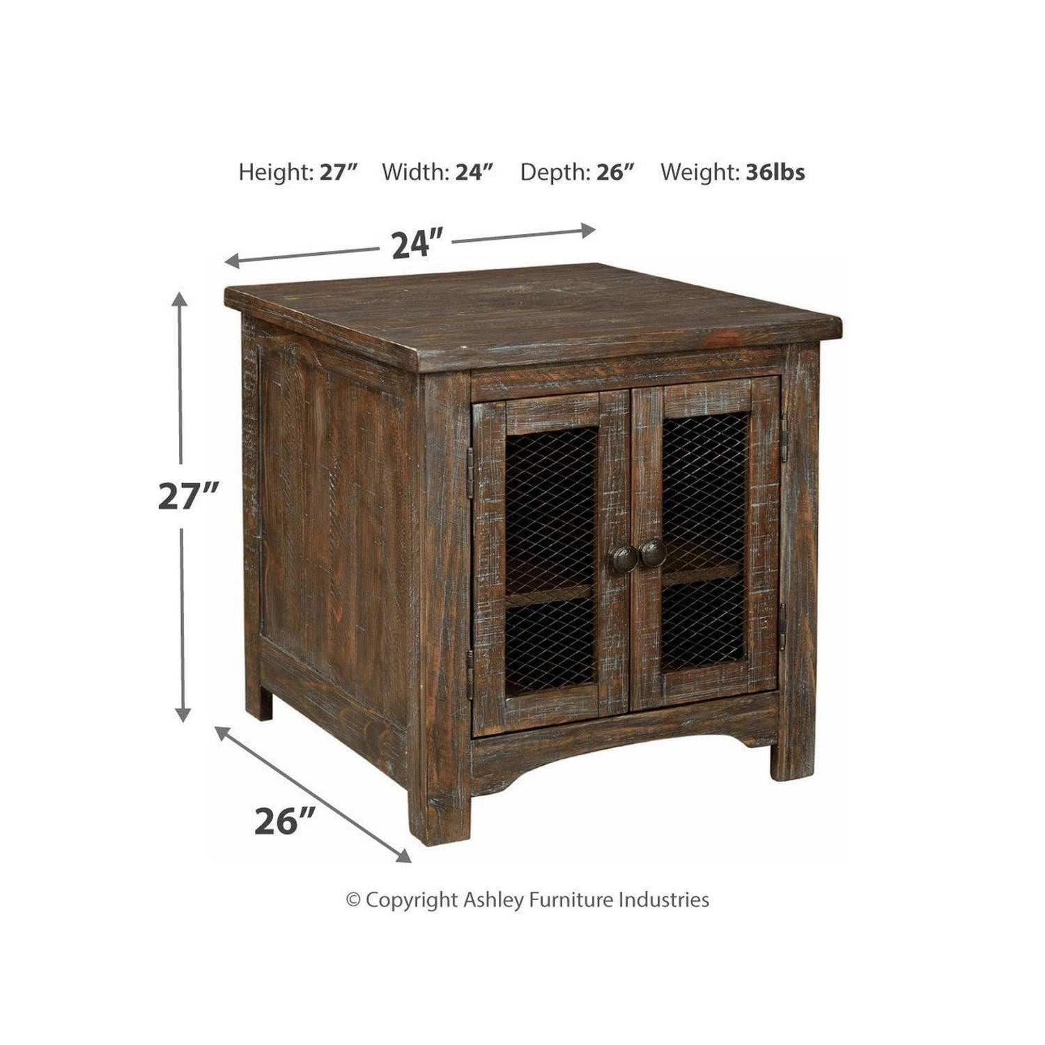 Danell Ridge End Table Ash-T446-3