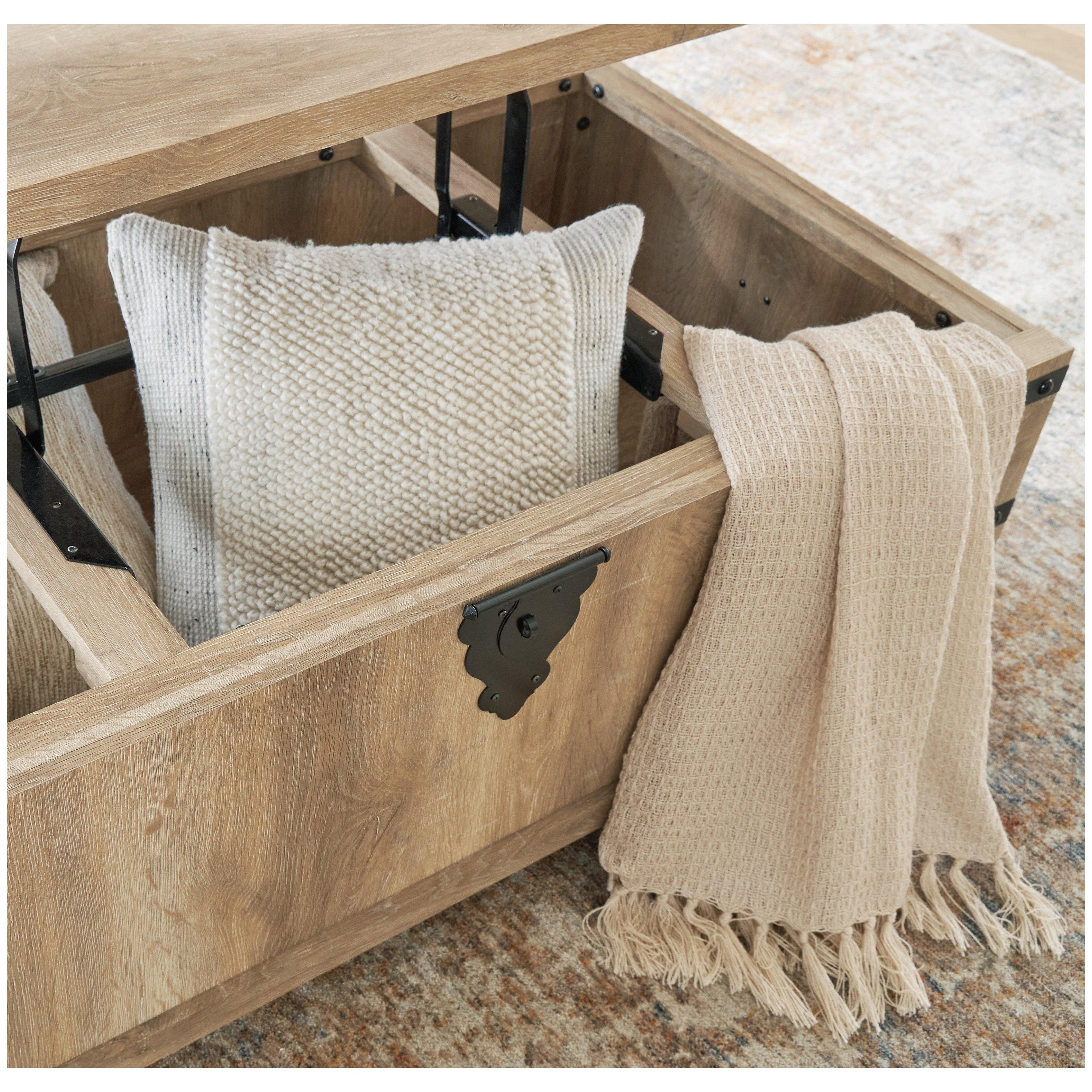 Calaboro Lift-Top Coffee Table Ash-T463-9