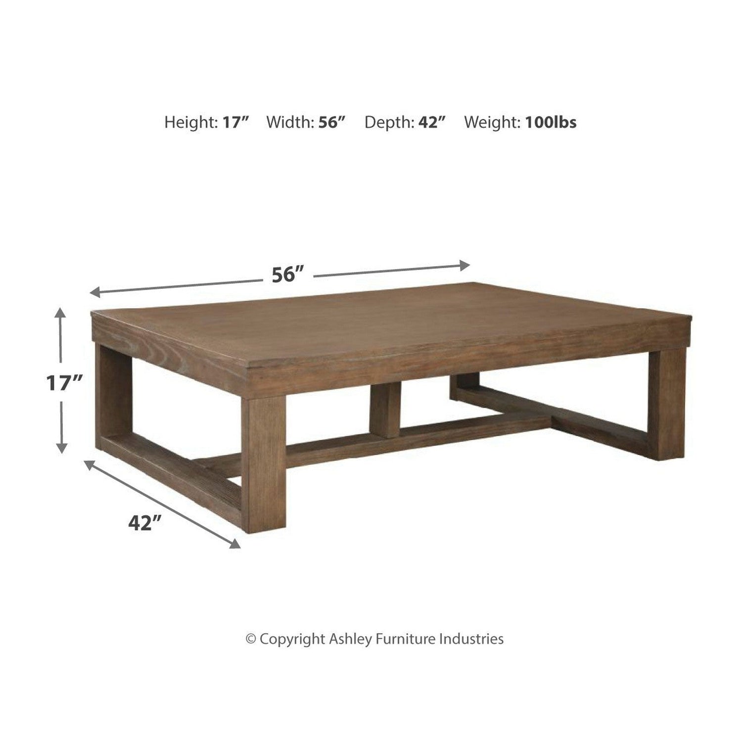Cariton Coffee Table Ash-T471-1