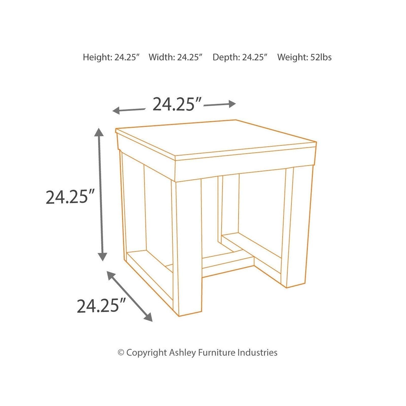 Watson End Table Ash-T481-2