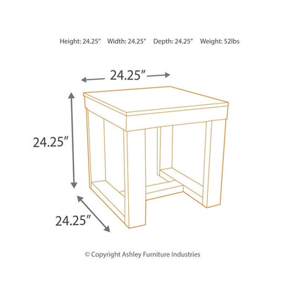 Watson End Table Ash-T481-2