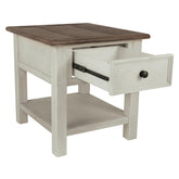 Bolanburg Chairside End Table with USB Ports & Outlets Ash-T637-7