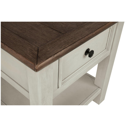 Bolanburg Chairside End Table with USB Ports &amp; Outlets Ash-T637-7