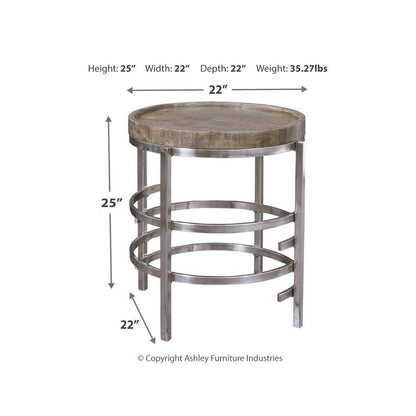 Zinelli End Table Ash-T681-6