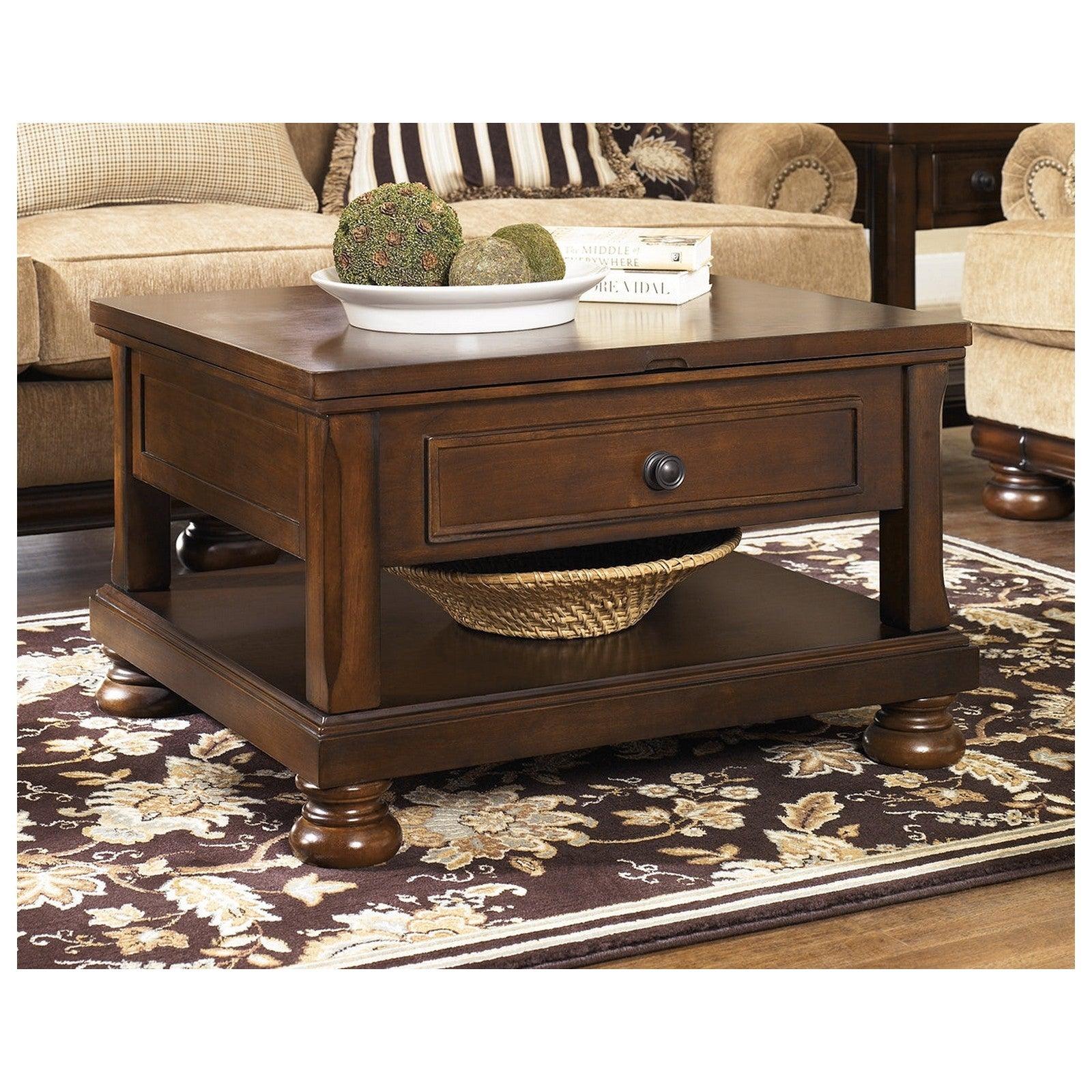 Porter Coffee Table with Lift Top Ash-T697-0