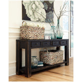 Gavelston Sofa/Console Table Ash-T732-4