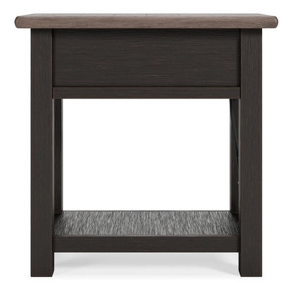 Tyler Creek Chairside End Table Ash-T736-107