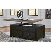 Tyler Creek Coffee Table with Lift Top Ash-T736-20