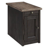 Tyler Creek Chairside End Table with USB Ports & Outlets Ash-T736-7