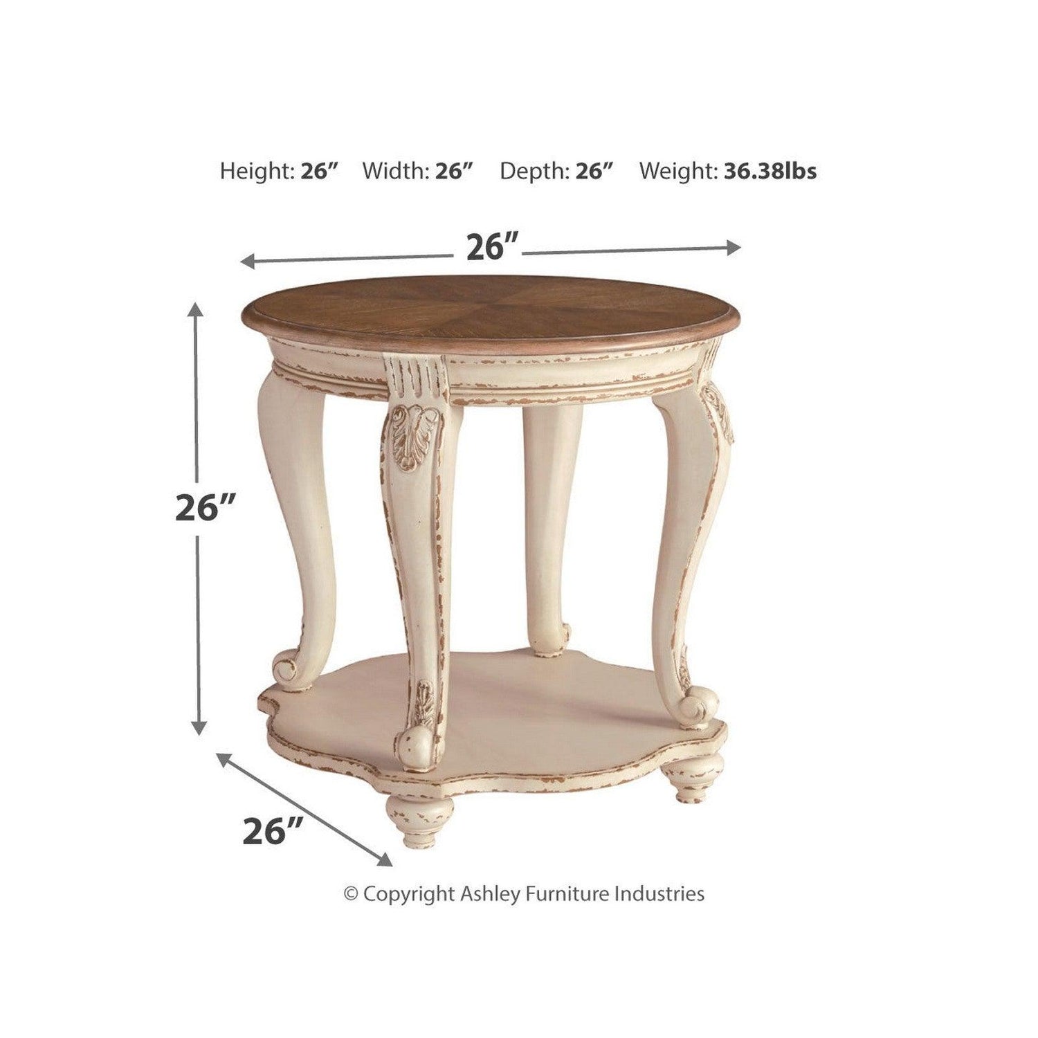 Realyn End Table Ash-T743-6