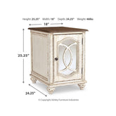 Realyn Chairside End Table Ash-T743-7