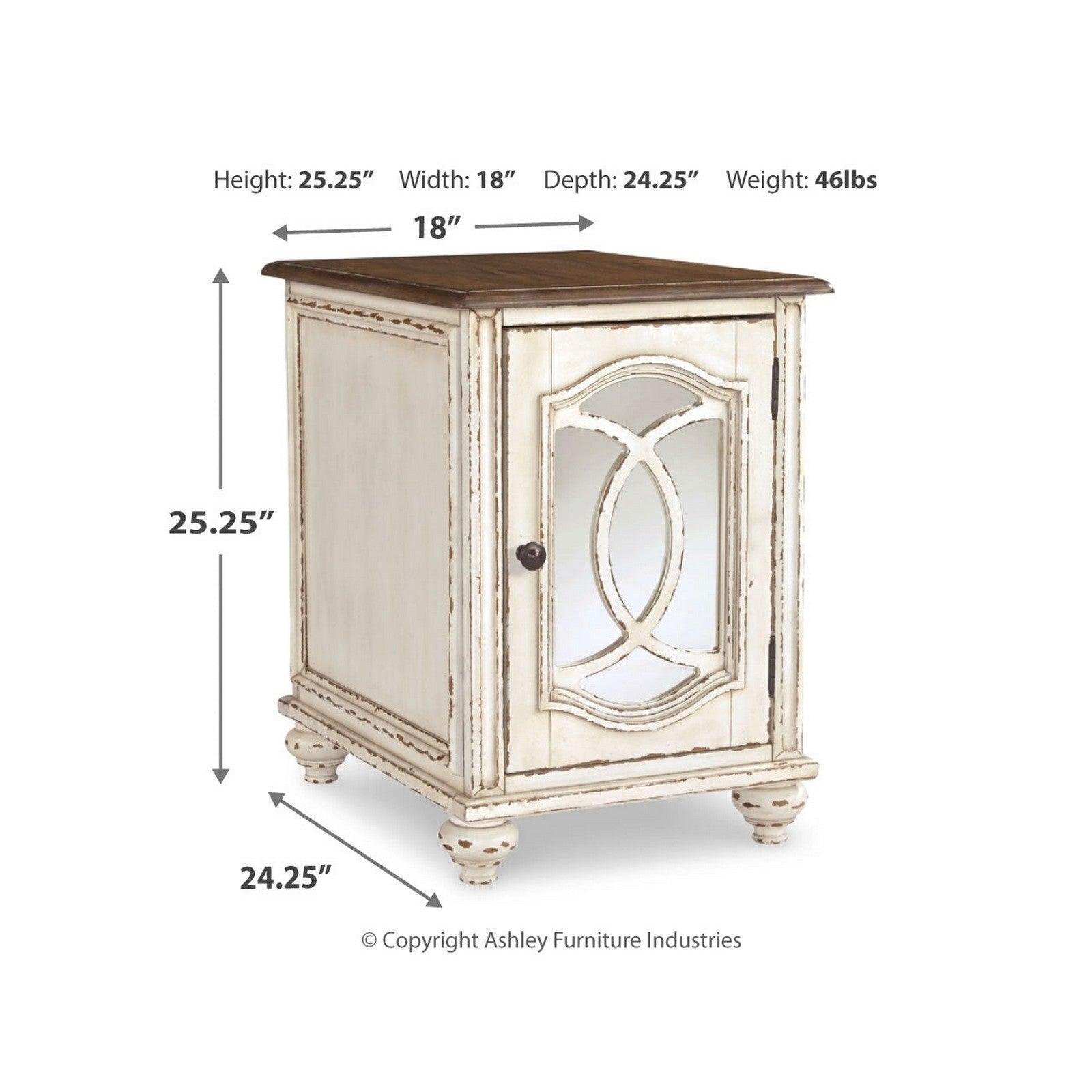 Realyn Chairside End Table Ash-T743-7