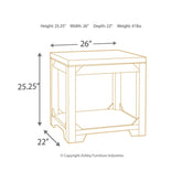 Rogness End Table Ash-T745-3
