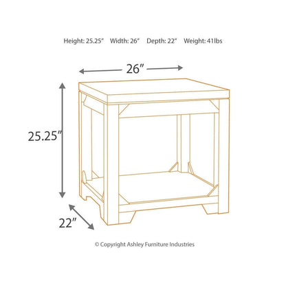 Rogness End Table Ash-T745-3