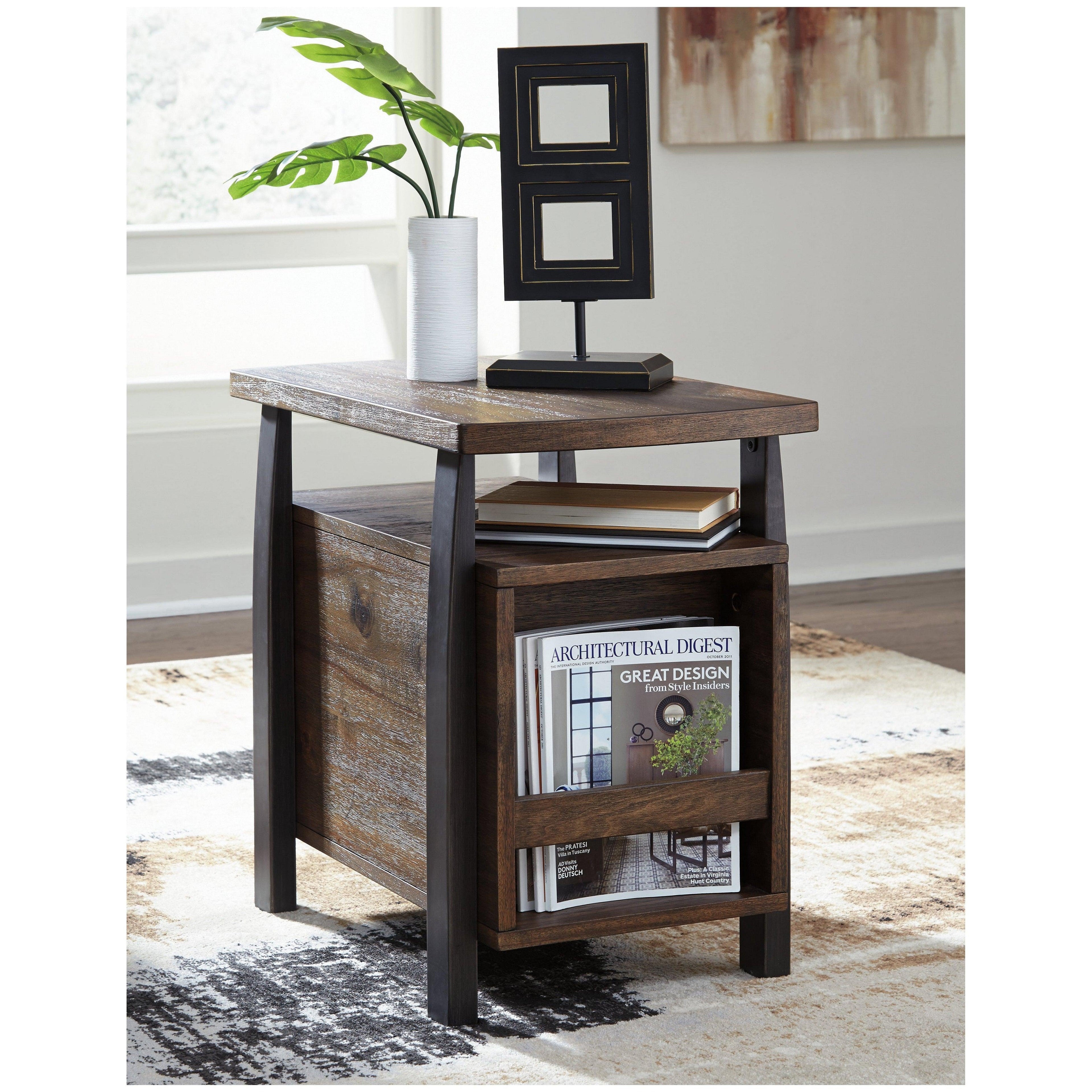 Vailbry Chairside End Table Ash-T758-7