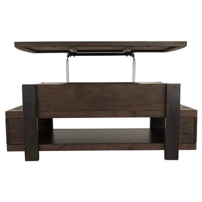 Vailbry Coffee Table with Lift Top Ash-T758-9