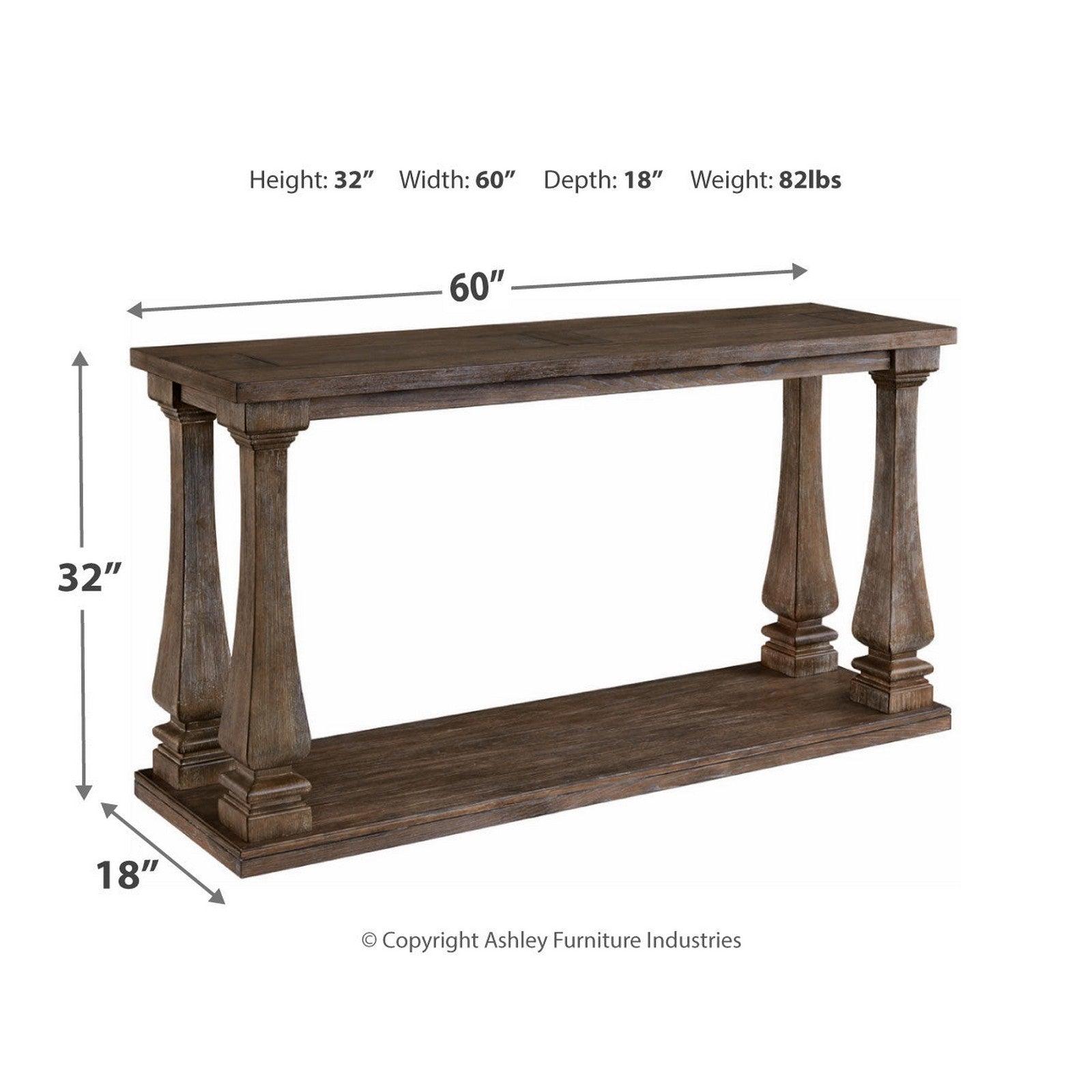 Johnelle Sofa Table Ash-T776-4