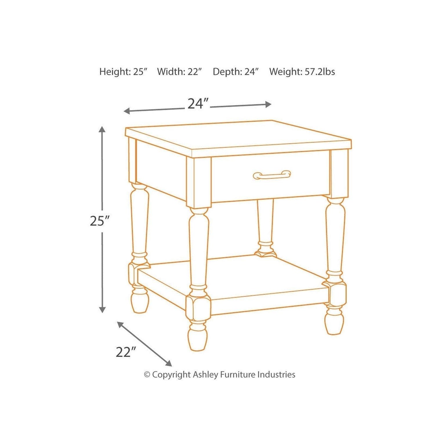 Shawnalore End Table Ash-T782-3