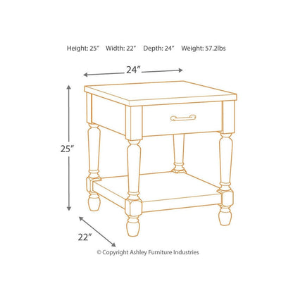 Shawnalore End Table Ash-T782-3