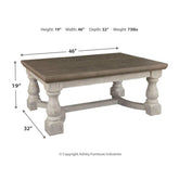 Havalance Coffee Table Ash-T814-1