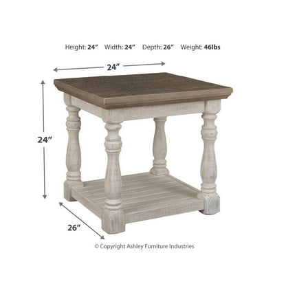 Havalance End Table Ash-T814-3
