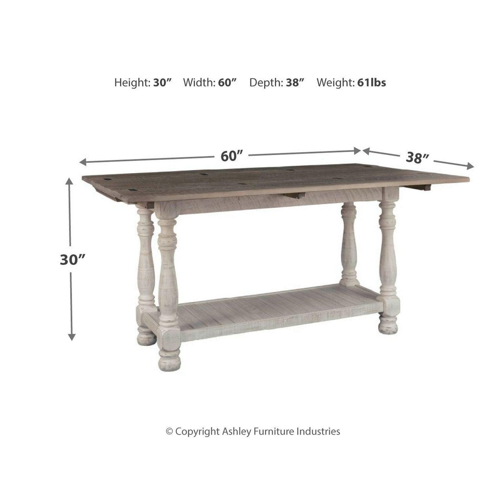 Havalance Sofa/Console Table Ash-T814-4