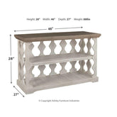 Havalance Sofa/Console Table Ash-T814-5