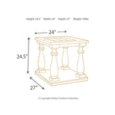 Mallacar End Table Ash-T880-3