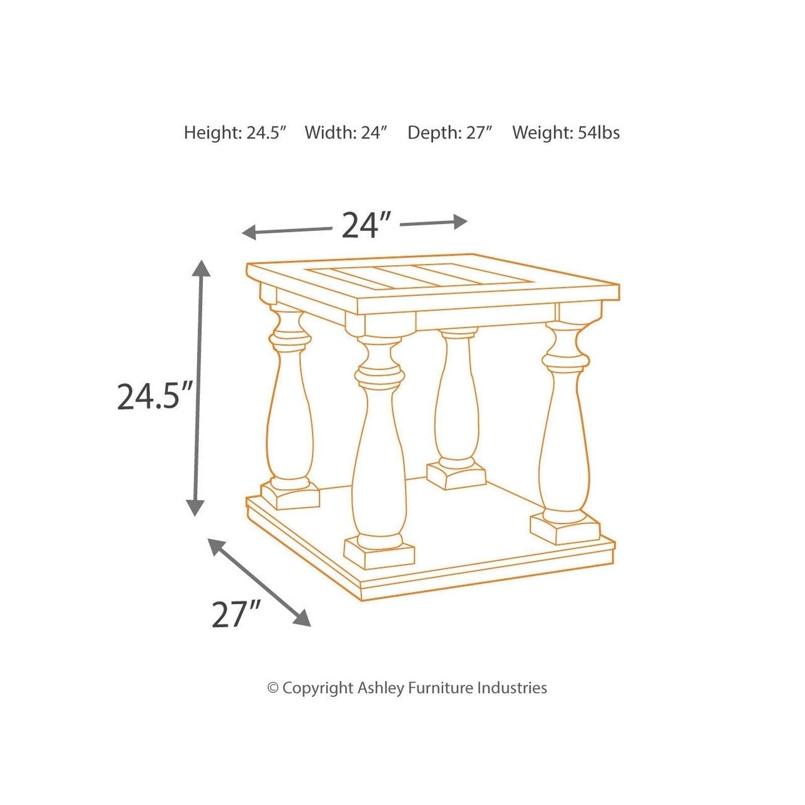 Mallacar End Table Ash-T880-3